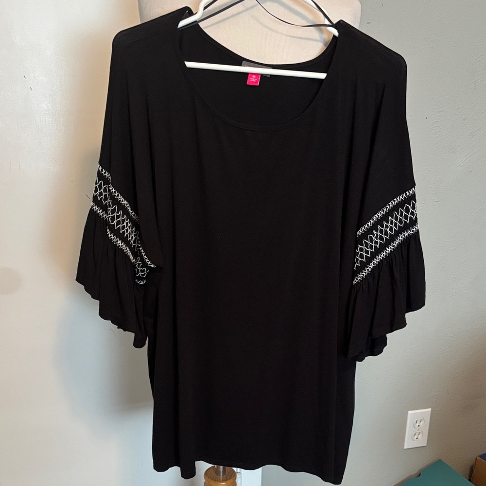 Vince Camuto Black Knit Blouse